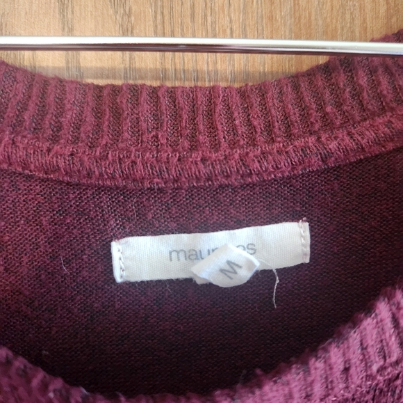 Maurices Deep Red Knit Sweater - Picture 2 of 3